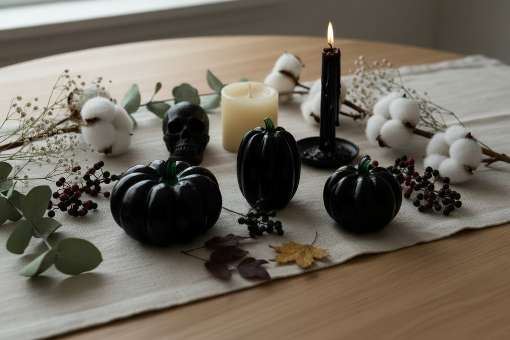 Black Resin Pumpkins - Better Lit
