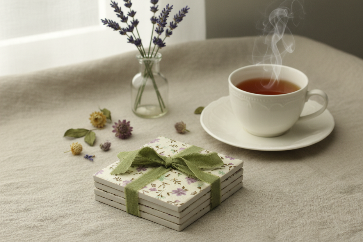 Floral Coasters Lifestyle