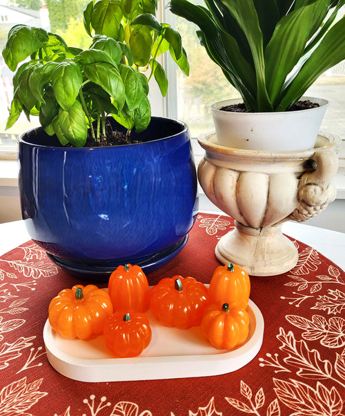 Fall Decor - Pumpkins Mini Trio Set - Orange