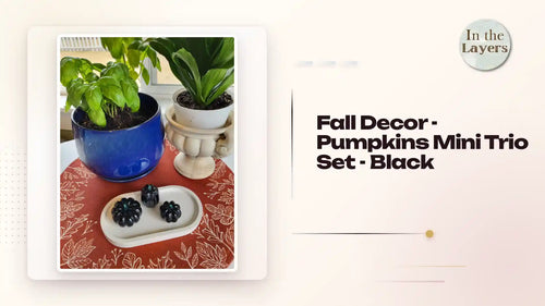 Fall Decor - Pumpkins Mini Trio Set - Black by@Outfy