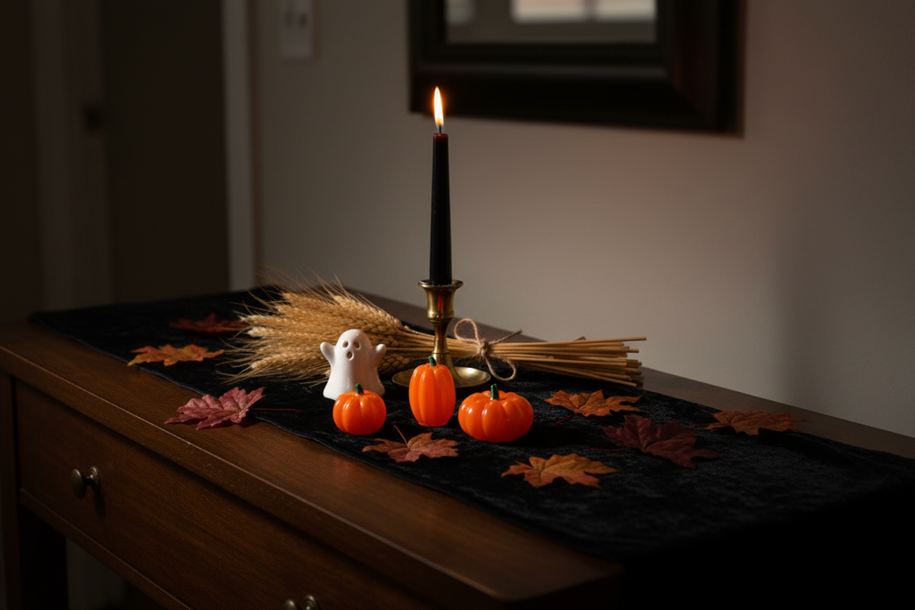 Resin Pumpkins Entryway Table - Variation 2