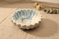 Scalloped Swirl Bowl - Linen Table Lifestyle