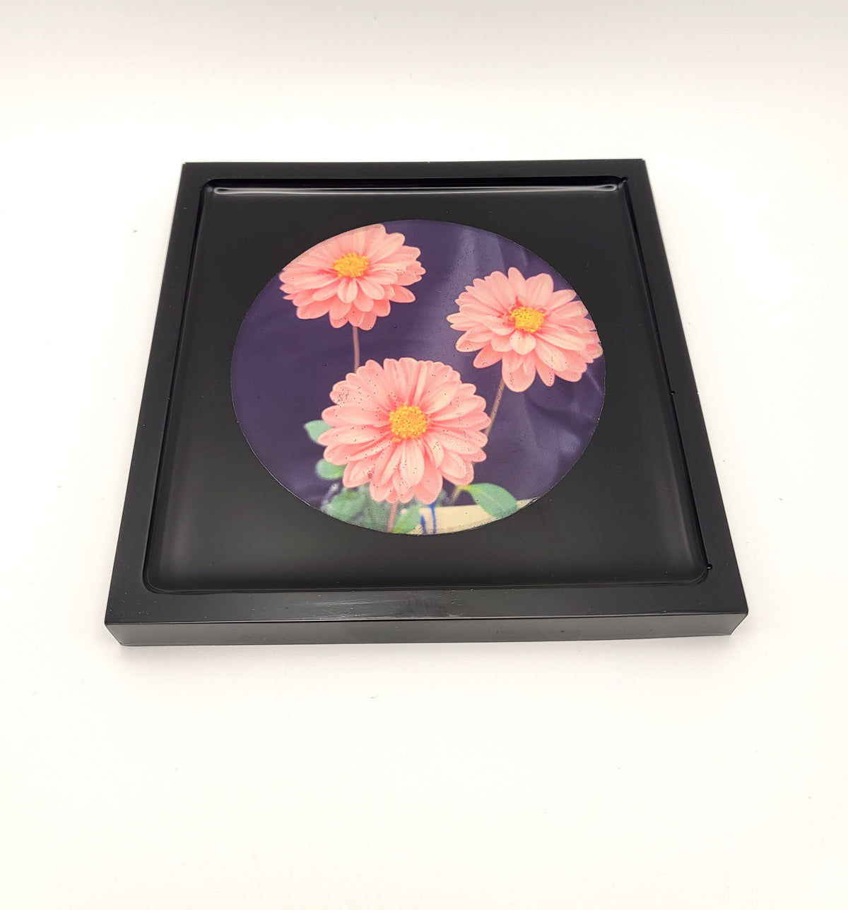 Coasters 🏵️Dahlia Bloom | Colorful Floral Home Decor 4"