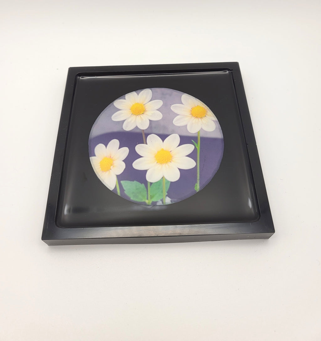 Coasters 🏵️Dahlia Bloom | Colorful Floral Home Decor 4"