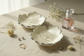 White Silver Glitter Flower Trinket Dish Lifestyle